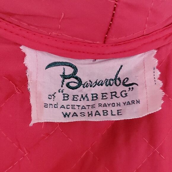Barsarobe of Bemberg | Vintage Quilted House Coat Robe - Picture 8 of 9